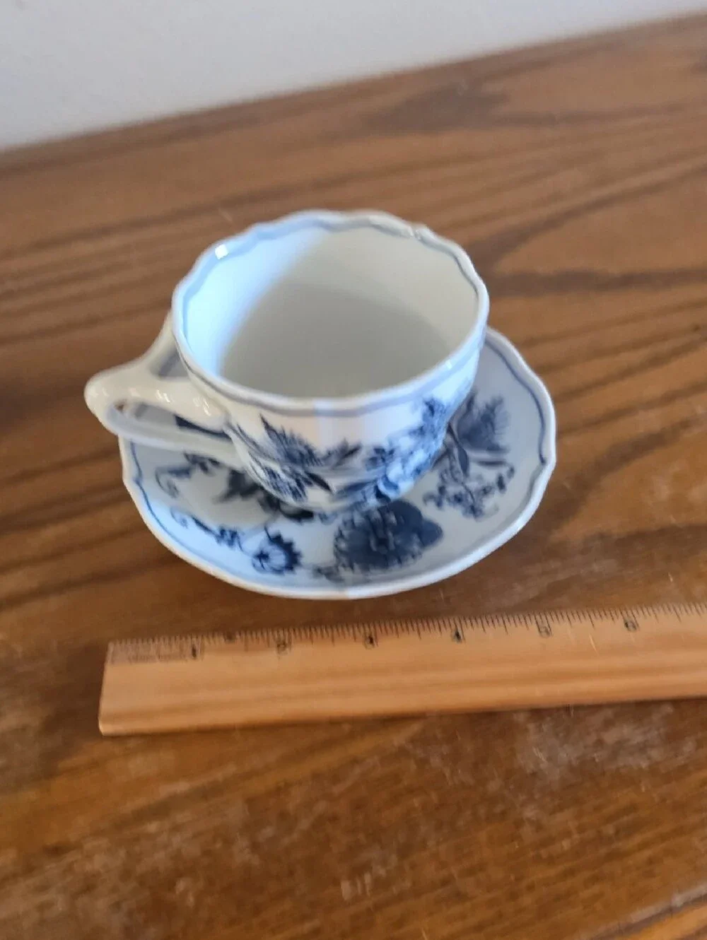 Vintage Blue Danube Tea Cup and Saucer Tote 15